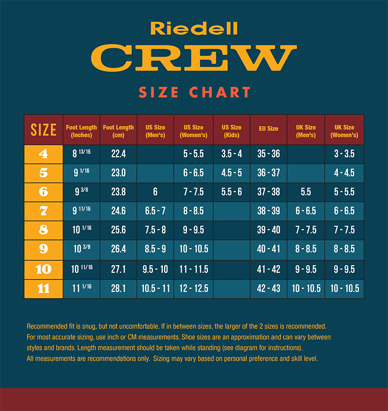 Crew Size Chart